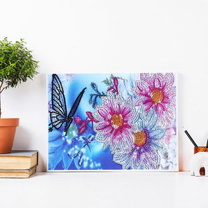 Butterfly 30x25cm(canvas) beautiful special shaped drill diamond painting