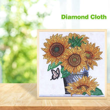 Load image into Gallery viewer, Sunflower 25x30cm(canvas) beautiful special shaped drill diamond painting
