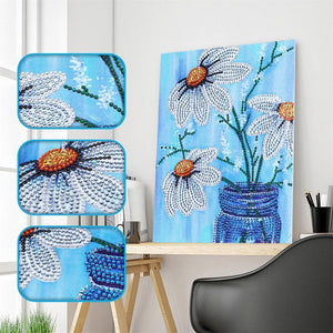 Vase 25x30cm(canvas) beautiful special shaped drill diamond painting