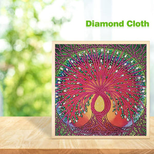 Tree 30x40cm(canvas) beautiful special shaped drill diamond painting