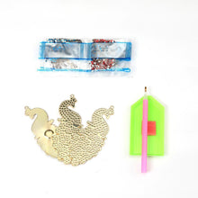 Load image into Gallery viewer, 3pcs Full Special Shaped Diamond Painting DIY Peacock Keychain Bag Pendant
