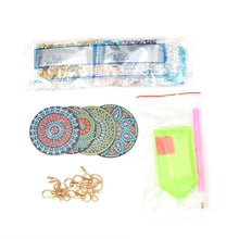 Load image into Gallery viewer, 4pcs DIY Full Special-Shaped Diamond Painting Bag Pendant Mandala Keychains
