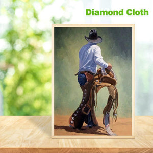 Cowboy 30x40cm(canvas) full round drill diamond painting
