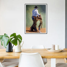 Load image into Gallery viewer, Cowboy 30x40cm(canvas) full round drill diamond painting
