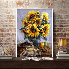 Load image into Gallery viewer, Sunflower Artcraft 50x40cm(canvas) full round drill diamond painting
