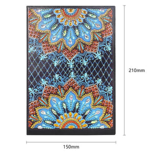 DIY Mandala Special Shaped Diamond Painting 50 Pages A5 Diary Book Notebook