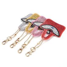 Load image into Gallery viewer, 4pcs DIY Full Drill Special Shaped Diamond Painting Keychain Women Pendant
