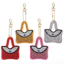 Load image into Gallery viewer, 4pcs DIY Full Drill Special Shaped Diamond Painting Keychain Women Pendant
