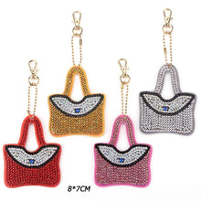 Load image into Gallery viewer, 4pcs DIY Full Drill Special Shaped Diamond Painting Keychain Women Pendant
