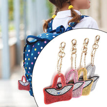Load image into Gallery viewer, 4pcs DIY Full Drill Special Shaped Diamond Painting Keychain Women Pendant
