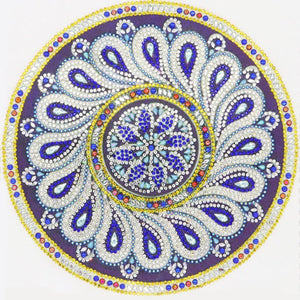 Mandala 30x30cm(canvas) beautiful special shaped drill diamond painting