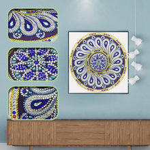 Load image into Gallery viewer, Mandala 30x30cm(canvas) beautiful special shaped drill diamond painting
