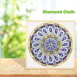 Mandala 30x30cm(canvas) beautiful special shaped drill diamond painting