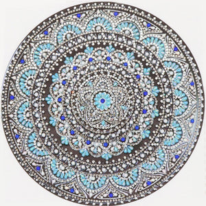 Mandala 30x30cm(canvas) beautiful special shaped drill diamond painting