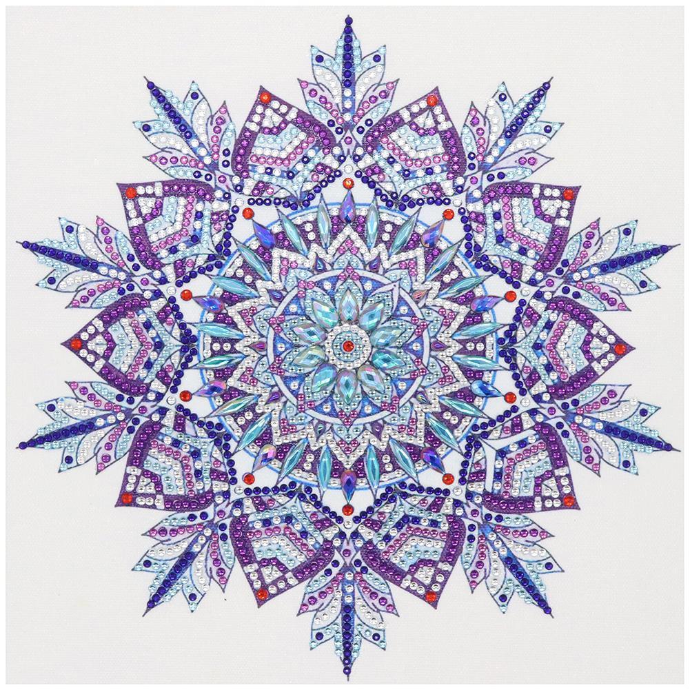Mandala 30x30cm(canvas) beautiful special shaped drill diamond painting