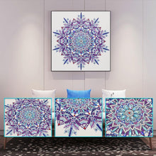 Load image into Gallery viewer, Mandala 30x30cm(canvas) beautiful special shaped drill diamond painting
