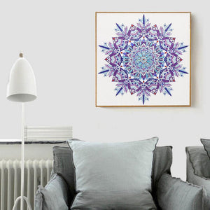 Mandala 30x30cm(canvas) beautiful special shaped drill diamond painting