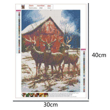 Load image into Gallery viewer, Deer Nature Pattern 40x30cm(canvas) full round drill diamond painting

