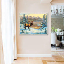 Load image into Gallery viewer, Deer Nature Pattern 40x30cm(canvas) full round drill diamond painting
