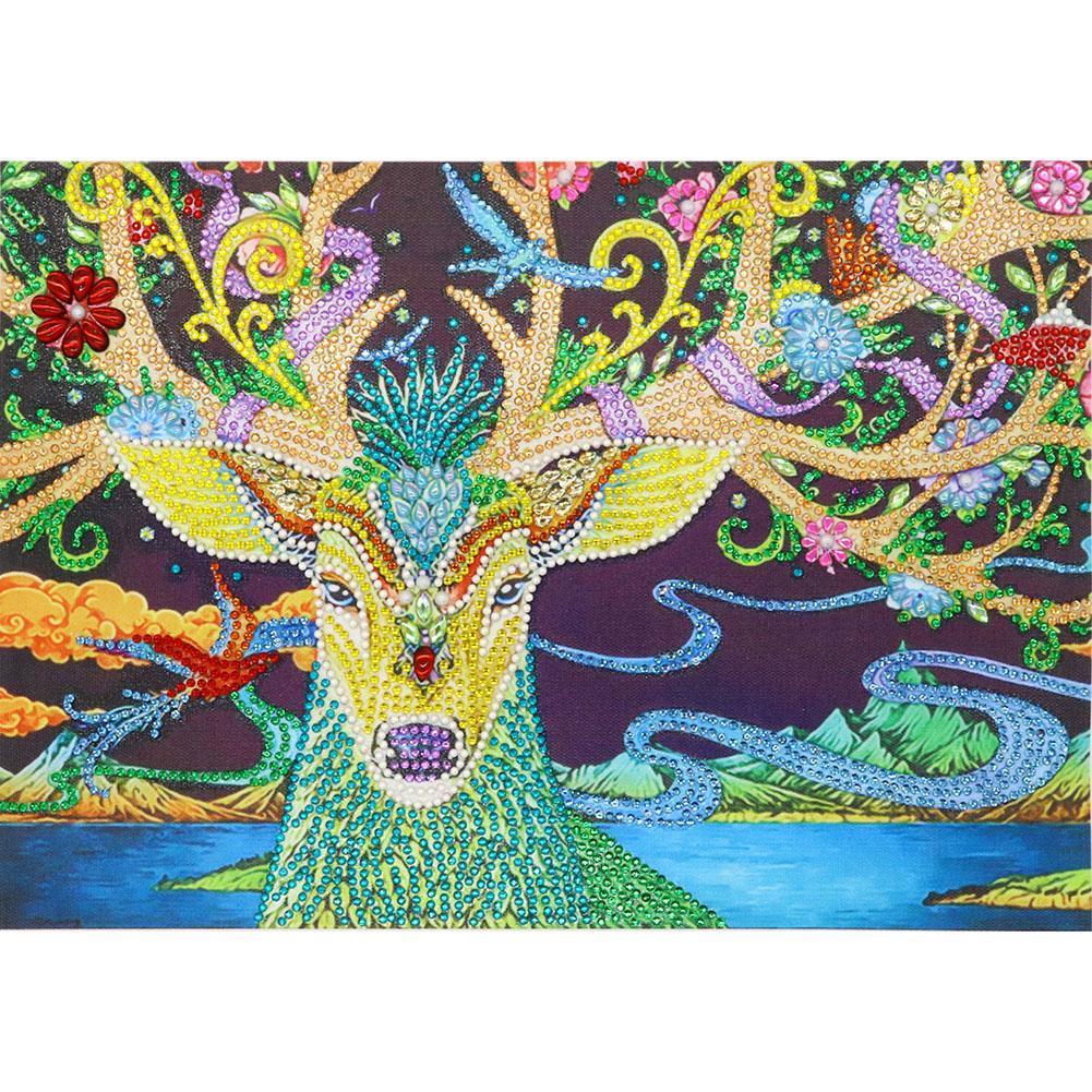 Tree 30x40cm(canvas) beautiful special shaped drill diamond painting
