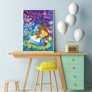 Alice in Wonderland 30x40cm(canvas) full round drill diamond painting