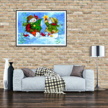 Load image into Gallery viewer, Snowman 40x30cm(canvas) full round drill diamond painting
