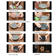 Load image into Gallery viewer, DIY LED Full Drill Special Shaped Diamond Painting Creative Modeling Lamp
