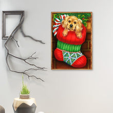 Load image into Gallery viewer, Santa Claus Animal 40x30cm(canvas) full round drill diamond painting
