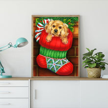 Load image into Gallery viewer, Santa Claus Animal 40x30cm(canvas) full round drill diamond painting
