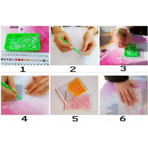 Snow Scenery 40x30cm(canvas) full round drill diamond painting