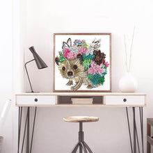 Load image into Gallery viewer, Dog 30x30cm(canvas) beautiful special shaped drill diamond painting
