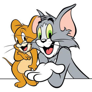 Tom and Jerry 30x40cm(canvas) full round drill diamond painting