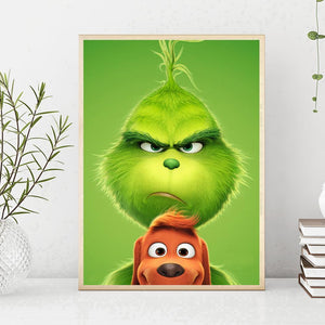 The Grinch 40x30cm(canvas) full round drill diamond painting