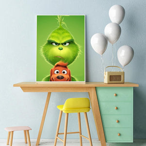 The Grinch 40x30cm(canvas) full round drill diamond painting