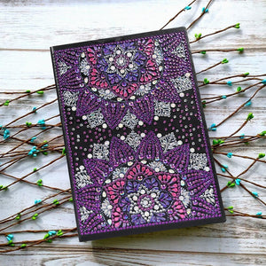 DIY Mandala Special Shaped Diamond Painting 50 Pages A5 Sketchbook Notebook