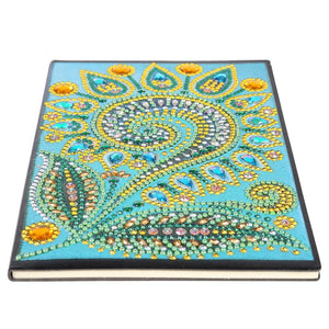 DIY Mandala Special Shaped Diamond Painting 50 Pages Sketchbook A5 Notebook