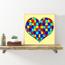 Load image into Gallery viewer, Heart 30x30cm(canvas) full round drill diamond painting
