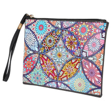 Load image into Gallery viewer, DIY Mandala Special Shaped Diamond Painting Wristlet Wallet Zipper Clutch
