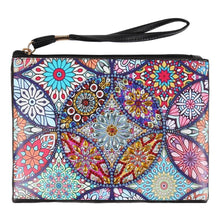 Load image into Gallery viewer, DIY Mandala Special Shaped Diamond Painting Wristlet Wallet Zipper Clutch
