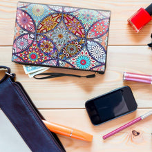 Load image into Gallery viewer, DIY Mandala Special Shaped Diamond Painting Wristlet Wallet Zipper Clutch
