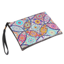 Load image into Gallery viewer, DIY Mandala Special Shaped Diamond Painting Wristlet Wallet Zipper Clutch
