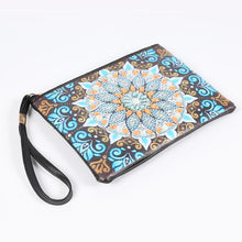 Load image into Gallery viewer, DIY Mandala Special Shaped Diamond Painting Wristlet Clutch Zipper Wallet
