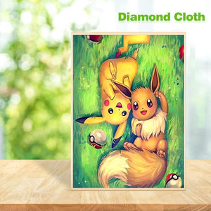 Pikachu 30x40cm(canvas) full round drill diamond painting