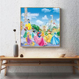 Snow White 30x40cm(canvas) full round drill diamond painting