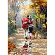 Load image into Gallery viewer, Couple 30x40cm(canvas) full round drill diamond painting
