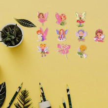 Load image into Gallery viewer, DIY Full Drill Round Cartoon Fairy Diamond Painting Puzzle Children Sticker
