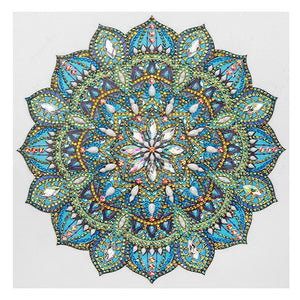 Mandala 30x30cm(canvas) beautiful special shaped drill diamond painting