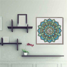 Load image into Gallery viewer, Mandala 30x30cm(canvas) beautiful special shaped drill diamond painting
