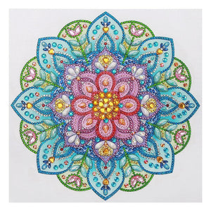 Mandala 30x30cm(canvas) beautiful special shaped drill diamond painting