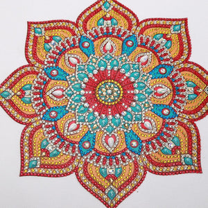 Mandala 30x30cm(canvas) beautiful special shaped drill diamond painting